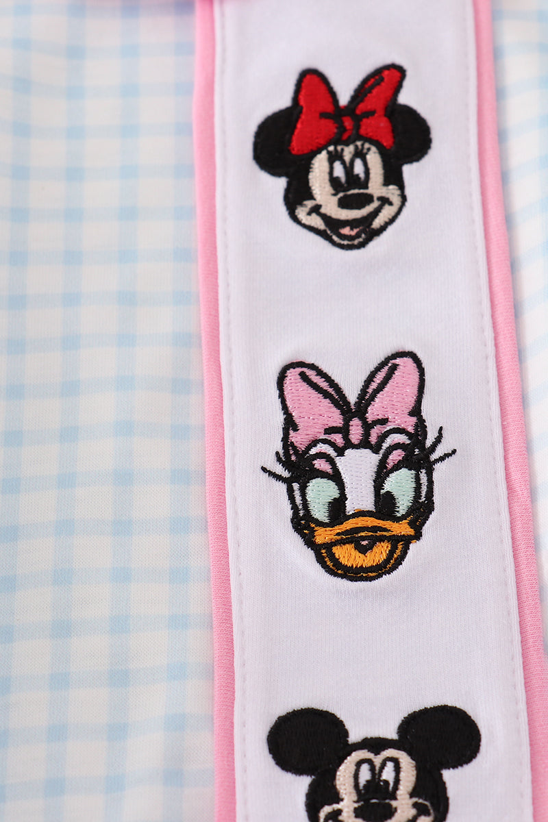 Blue character embroidery bubble