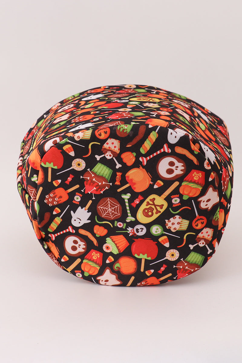 Black halloween print basket