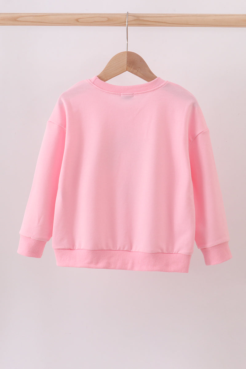 Pink christmas grinch sequin top