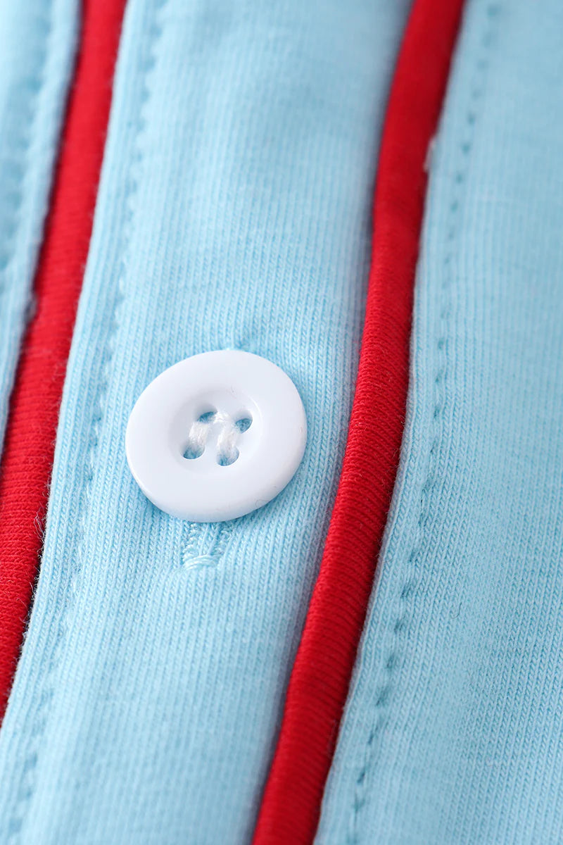 Baseball embroidery cardigan