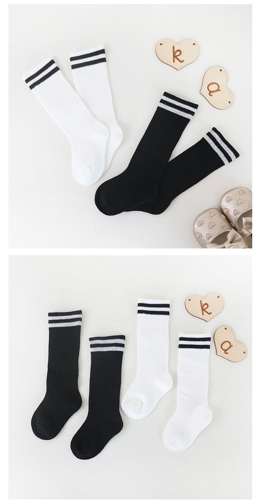 Stripe knee high socks