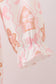 Pink gingerbread embroidery ruffle bubble