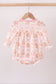Pink gingerbread embroidery ruffle bubble