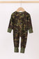 Forest Leaf Camo bamboo zipper romper