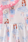 Pink bow nutcracker ruffle dress