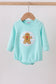 Blue gingerbread applique bubble