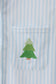 Christmas tree embroidery button down shirt