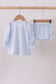 Blue santa claus embroidery bloomer set