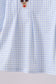 Blue santa claus embroidery ruffle pants set