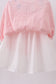 Pink princess smocked ruffle dress