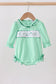 Green embroidery ruffle bubble