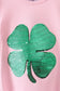 Pink clover glitter pants set