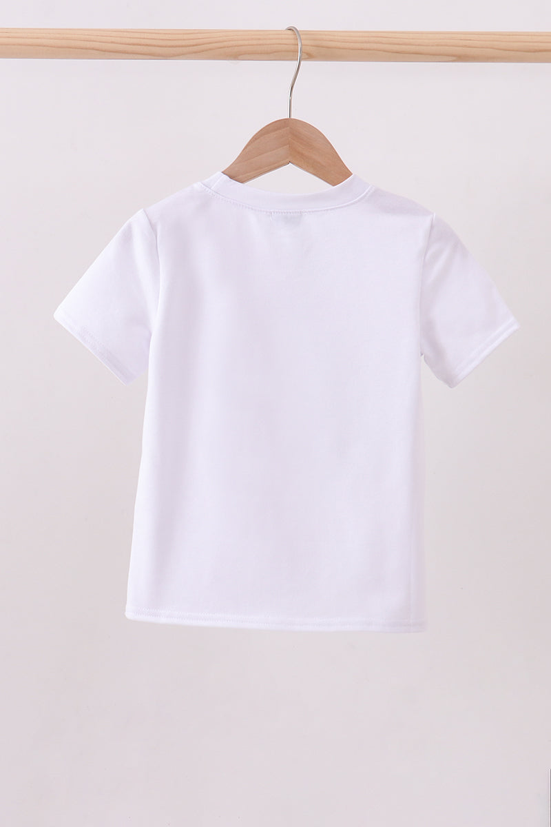 Pink clover glitter top