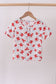 Lobster print muslin top