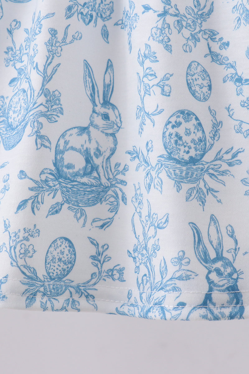 Blue bunny egg bloomer set