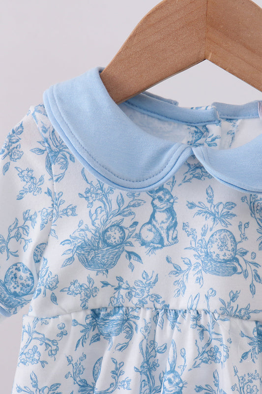 Blue bunny egg bubble