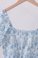 Blue bunny egg smocked women dress