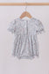 Floral bunny smocked bubble