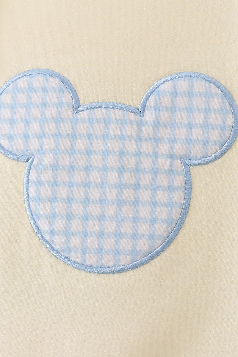 Yellow character applique jonjon