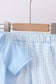 Blue golf cart smocked shorts set