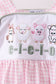 Pink farm animal embroidery bloomer set
