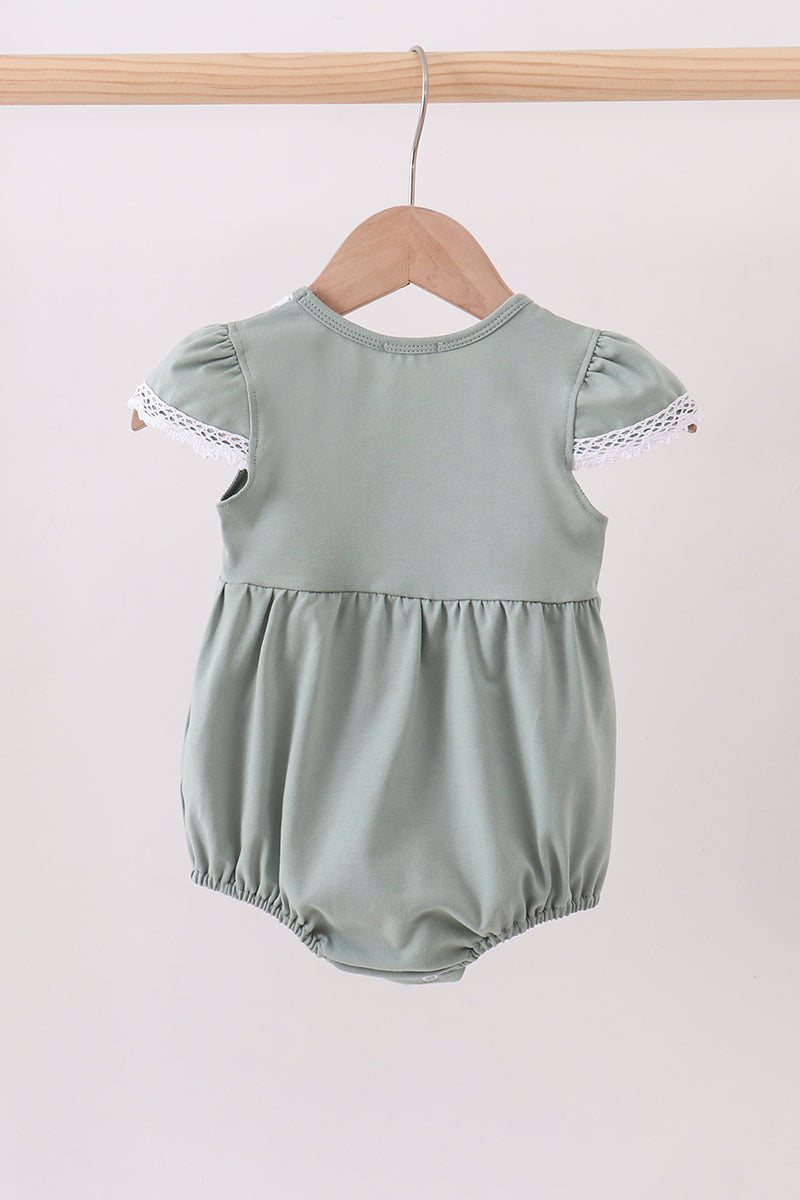 Sage bunny embroidery bubble