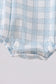 Blue cross smocked plaid bubble