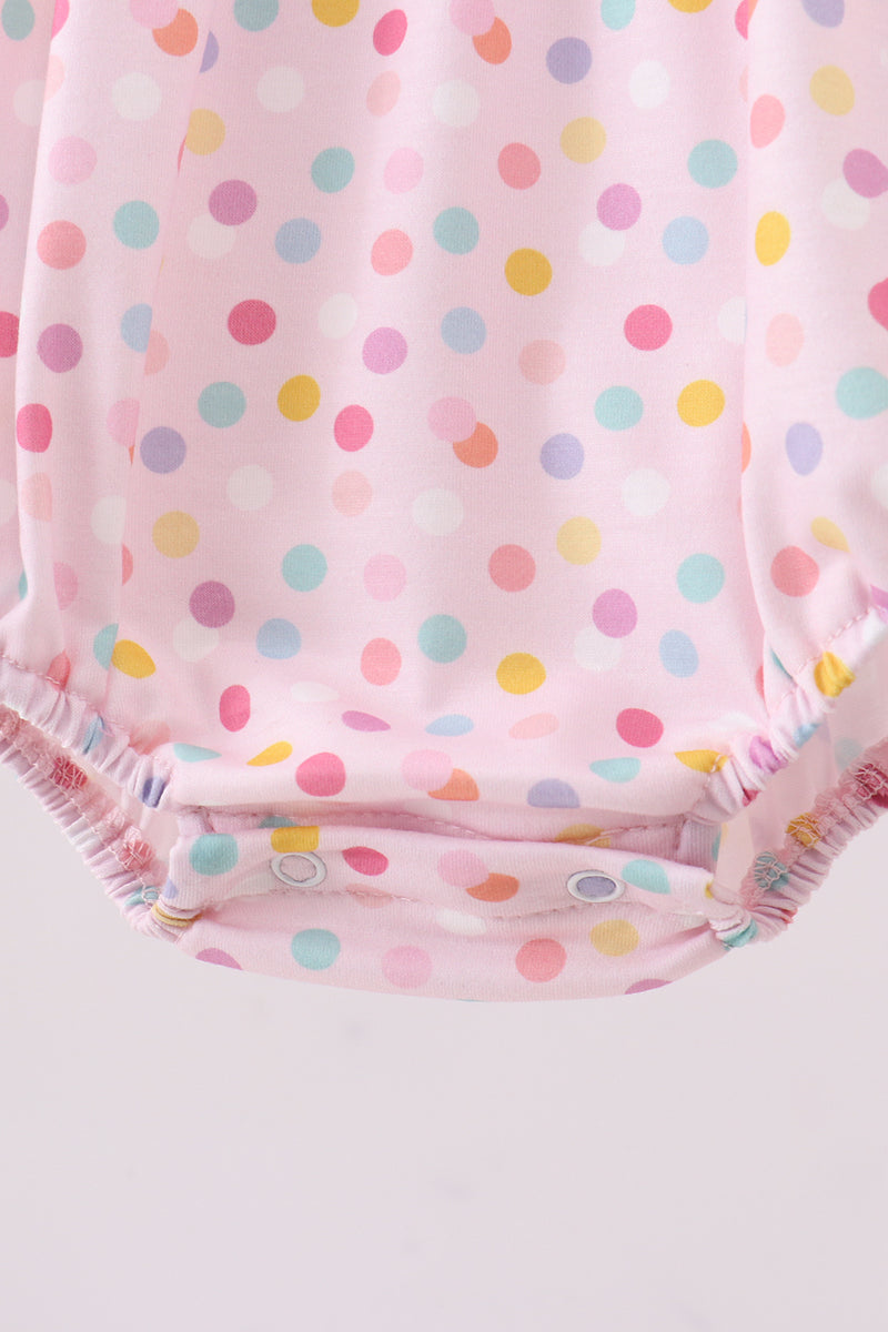 Purple birthday embroidery bubble