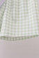 Bunny embroidery gingham shorts set