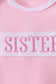 Pink sister embroidery gown