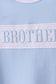Blue brother embroidery gown