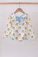 Blue bow lemon rashguard