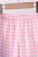 Blue sailboat embroidery jacquard shorts set