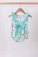 Blue sailboat print ruffle bubble
