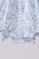 Navy bunny embroidery floral peter pan collar bubble