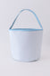 Blue stripe bunny basket