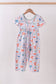 Coconut trees lobsters print bamboo jumpsuit
