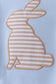 Blue bunny applique bubble