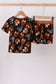 Brown character bamboo pajama set