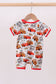 Red character bamboo romper