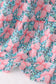 Pink floral smocked tiered dress