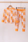 Tennessee floral checkered long sleeve bamboo pajama set