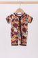 Camouflage print bamboo pajama romper