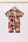 Camouflage print bamboo pajama romper