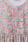 Floral bunny applique ruffle dress