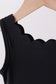 Black scalloped active  mom&me dress