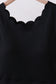 Black scalloped active  mom&me dress