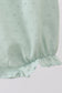 Green swiss dot cross sheep ruffle bubble
