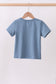 Blue racing car applique top