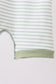 Sage stripe puppy embroidery romper